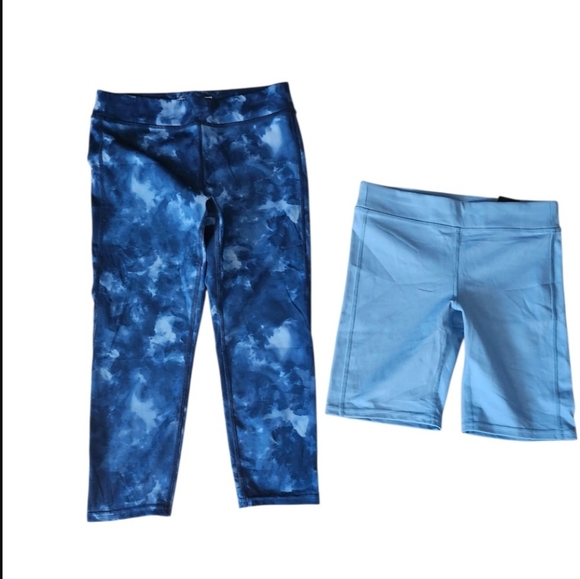BNWOT LOLE Youth Girls Set Biker Short & Capri Leggings Size 10–12 Activewear - Picture 4 of 4